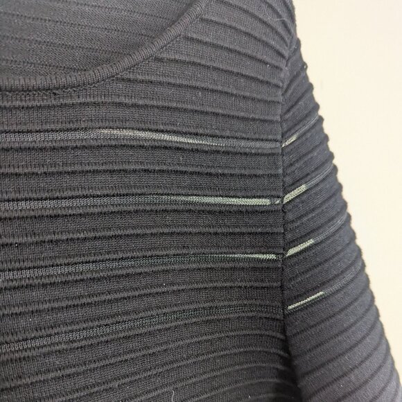 Eliza J Black Dress with 3/4 sleeve Size Large - Picture 4 of 13